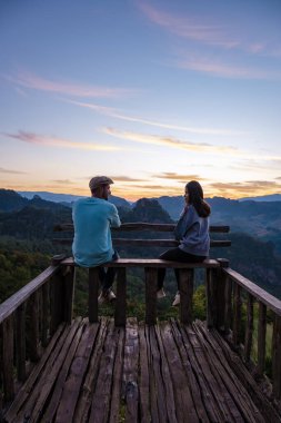 Mae Hong Son Tayland, Ban Jabo Erişte Evi, Ban Jabo, Mae Hong Oğlu, Tayland. Dağ manzarası, sabah sisi Pha Mok Baan Jabo, Mae Hong Son Tayland, Baan Jabo 