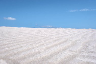 Bloubergstrand Cape Town Güney Afrika Açık bir yaz günü, Blouberg plajı, kum ve mavi okyanus 