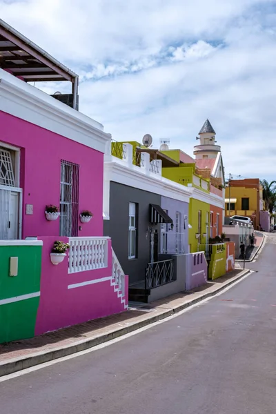 Bo Kaap Cidade do Cabo, casa colorida na Cidade do Cabo África do Sul — Fotografia de Stock