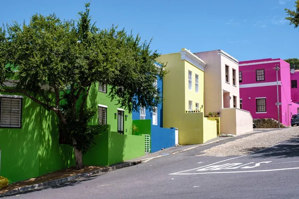 Bo Kaap Township in Kapstadt, buntes Haus in Kapstadt Südafrika — Stockfoto