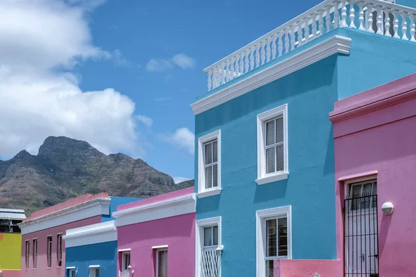 Bo Kaap Cidade do Cabo, casa colorida na Cidade do Cabo África do Sul — Fotografia de Stock