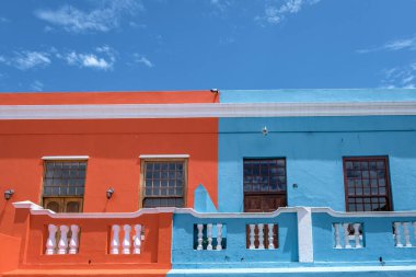 Cape Town 'daki Bo Kaap Kasabası, Cape Town' daki renkli ev Güney Afrika