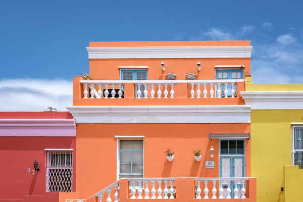 Bo Kaap Township in Cape Town, πολύχρωμο σπίτι στο Κέιπ Τάουν της Νότιας Αφρικής — Φωτογραφία Αρχείου