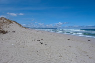 Hermanus Batı Burnu yakınlarındaki Cape Nature Walker Körfezi plajı