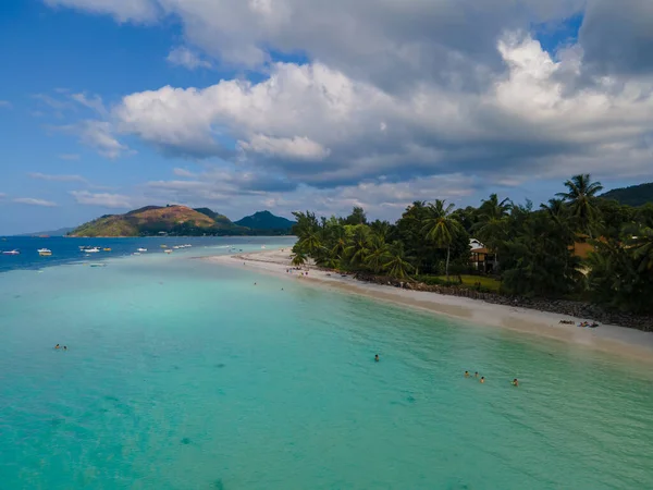 Praslin Seychelles Tropical Island Withe Beaches Palm Trees Beach Anse — ストック写真