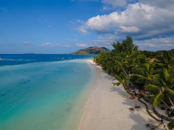 Praslin Seychelles Tropical Island Withe Beaches Palm Trees Beach Anse — стокове фото