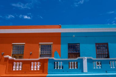 Cape Town 'daki Bo Kaap Kasabası, Cape Town' daki renkli ev Güney Afrika