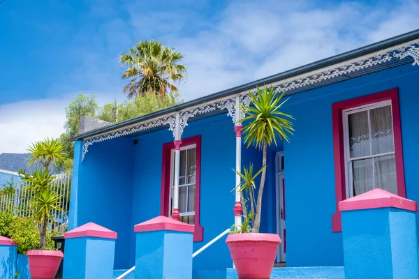Bo Kaap Cidade do Cabo, casa colorida na Cidade do Cabo África do Sul — Fotografia de Stock