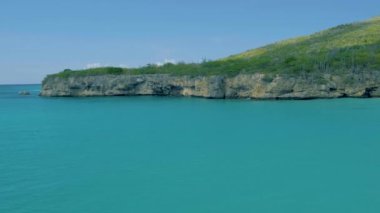 Beyaz sahil Grote Knip, Curacao, Hollanda Mavi okyanus Curacao Karayip Adası