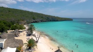  Karayip adası Curacao 'daki Cas Abou Beach Curacao, Curacao Karayipleri' ndeki Playa Cas Abou