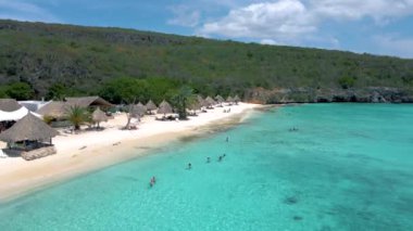  Karayip adası Curacao 'daki Cas Abou Beach Curacao, Curacao Karayipleri' ndeki Playa Cas Abou