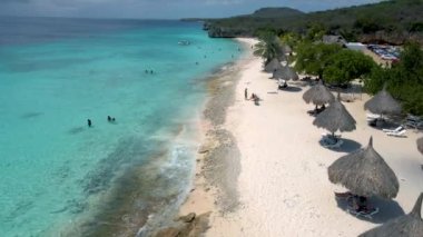 Karayip adası Curacao 'daki Cas Abou Beach Curacao, Curacao Karayipleri' ndeki Playa Cas Abou