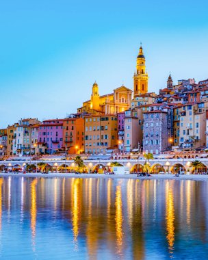Menton Fransa, Cote d Azur Fransa 'da tatil, Menton' un eski kısmı, Provence-Alpes-Cote dAzur, Fransa