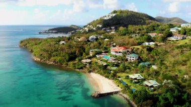 Lüks otelleri olan Saint Lucia Castries, St Lucia Tropikal Adası