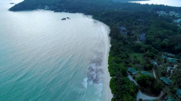 草原塞舌尔 热带海滩在塞舌尔的豪华假期 塞舌尔热带海滩 — 图库视频影像