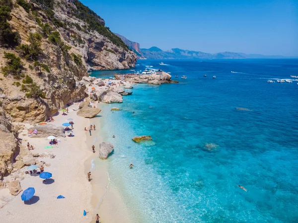 Golfo Orosei Sardina Uitzicht Van Bovenaf Adembenemend Uitzicht Een Strand — Stockfoto