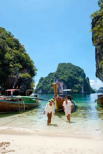 Koh Lao Ledande Nära Koh Hong Krabi Thailand Vacker Strand — Stockfoto