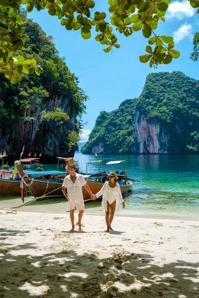 Koh Lao Ledande Nära Koh Hong Krabi Thailand Vacker Strand — Stockfoto