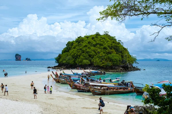 Ilha Koh Poda Tailândia Krabi Junho 2022 Bela Praia Tropical — Fotografia de Stock