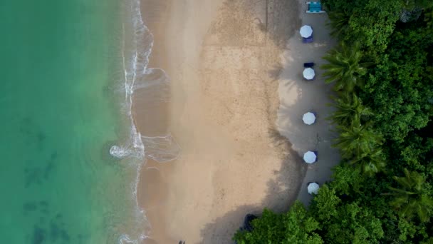 Lanta Krabi Tailandia Playa Tropical Blanca Koh Lanta Tailandia Isla — Vídeo de stock