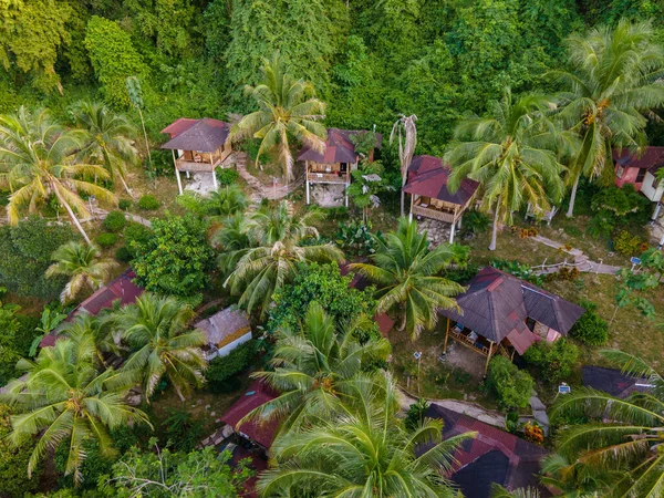 Railay Strand Krabi Thailand Tropisch Strand Van Met Backpacker Bamboe — Stockfoto