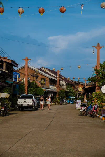 Koh Lanta Tailandia Casco Antiguo Koh Lanta Durante Atardecer Antigua — Foto de Stock