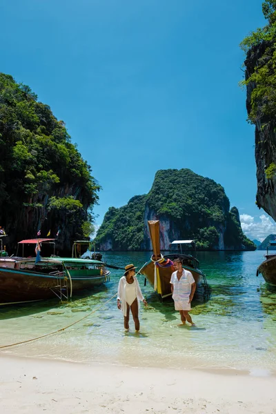 Koh Lao Ledande Nära Koh Hong Krabi Thailand Vacker Strand — Stockfoto