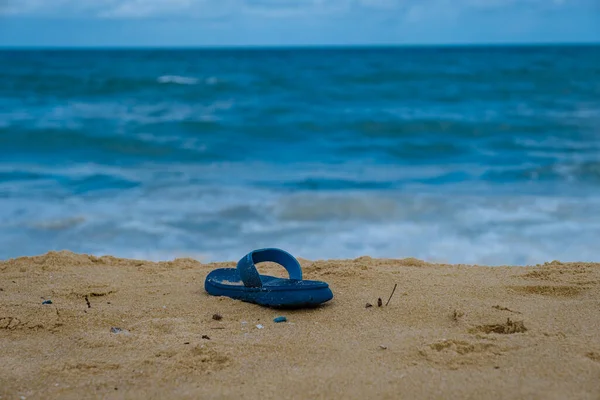 plastic waste on the beach of Phuket Thailand , monsoon season al waste from the ocean come back. plastic botles and other waste on the beach