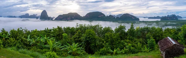 Vista Panoramica Sametnangshe Vista Delle Montagne Nella Baia Phangnga Con — Foto Stock