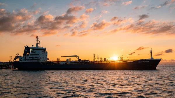 Rotterdam Netherlands June 2020 Oil Harbor Chemical Carriers Port Rotterdam — Stock Fotó