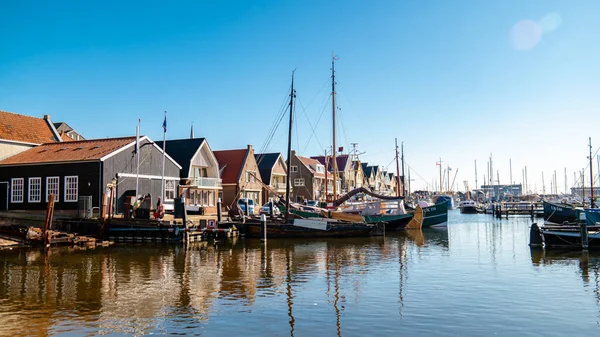 Urk Flevoland Netherlands June 2020 Sunset Lighthouse Harbor Urk Holland — Photo