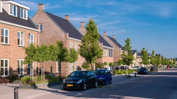 Dutch Suburban Area Modern Family Houses Newly Build Modern Family — Stockfoto