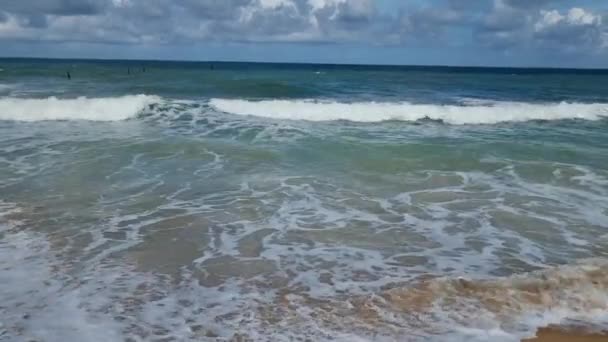 Plastový Odpad Pláži Phuket Thajsko Monzunový Sezónní Odpad Oceánu Vrátit — Stock video