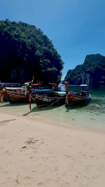 Koh Hong Island Krabi Thailand Beach Koh Hong Tropical White — Stock video
