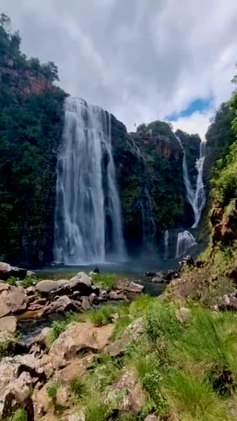 Szlak Panoramiczny Rpa Lizbona Falls Rpa Lizbona Falls Najwyższy Wodospad — Wideo stockowe