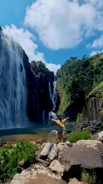 Panoráma Útvonal Dél Afrika Lisszabon Vízesés Dél Afrika Lisszabon Vízesés — Stock videók