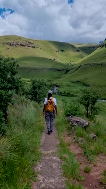 Drakensberg Krkonošský Hrad Jižní Afrika Drakensberg Hora Central Drakensberg Kwazulu — Stock video