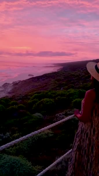 Sunset Hoop Nature Reserve South Africa Western Cape Most Beautiful — Stockvideo