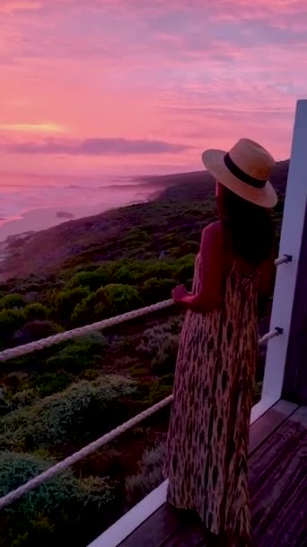 Sunset Hoop Nature Reserve South Africa Western Cape Most Beautiful — Stockvideo