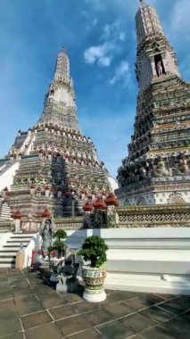 Wat Arun Şafak Tapınağı Bangkok, Tayland 'da öğleden sonra