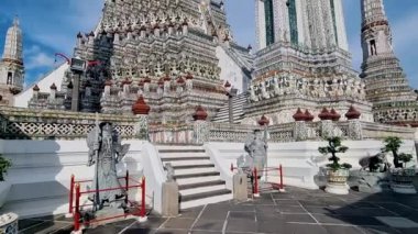 Wat Arun Şafak Tapınağı Bangkok, Tayland 'da öğleden sonra