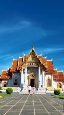 Wat Benchamabophit the marble temple, is a royal temple in the capital city of Bangkok, Thailand. 