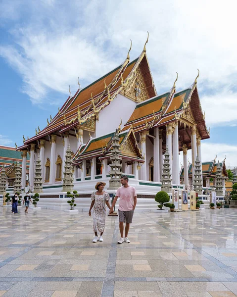 Bangkok Thailand Wat Suthat Thepwararam Ratchaworahawihan Temple Old City Bangkok — Stockfoto