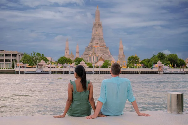 Wat Arun Temple Bangkok Thailand Temple Dawn Buddhist Temple Alongside — Foto de Stock