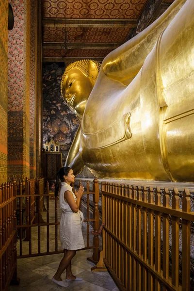 Wat Pho Temple Bangkok Thailand Reclining Temple Bangkok Beautiful Buddhist — Stock Photo, Image