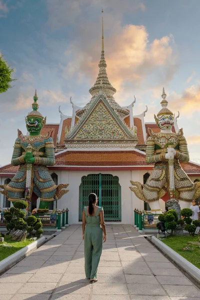 Wat Arun Temple Bangkok Thailand Temple Dawn Buddhist Temple Alongside — ストック写真