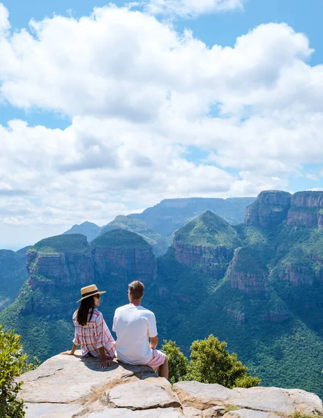 Panorama Route South Africa Blyde River Canyon Three Rondavels View — Foto Stock