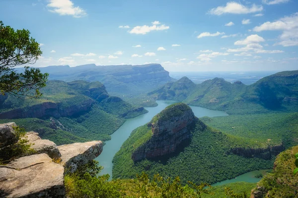 Panorama Route Zuid Afrika Blyde Rivier Canyon Met Drie Rondavels — Stockfoto