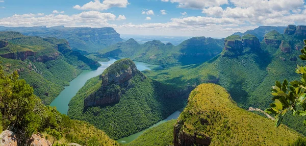 Panorama Route Jižní Afrika Kaňon Řeky Blyde Třemi Rondely Impozantní — Stock fotografie