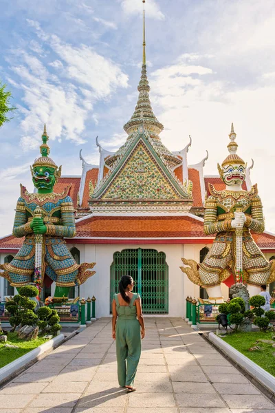 Wat Arun Temple Bangkok Thailand Temple Dawn Buddhist Temple Alongside — ストック写真